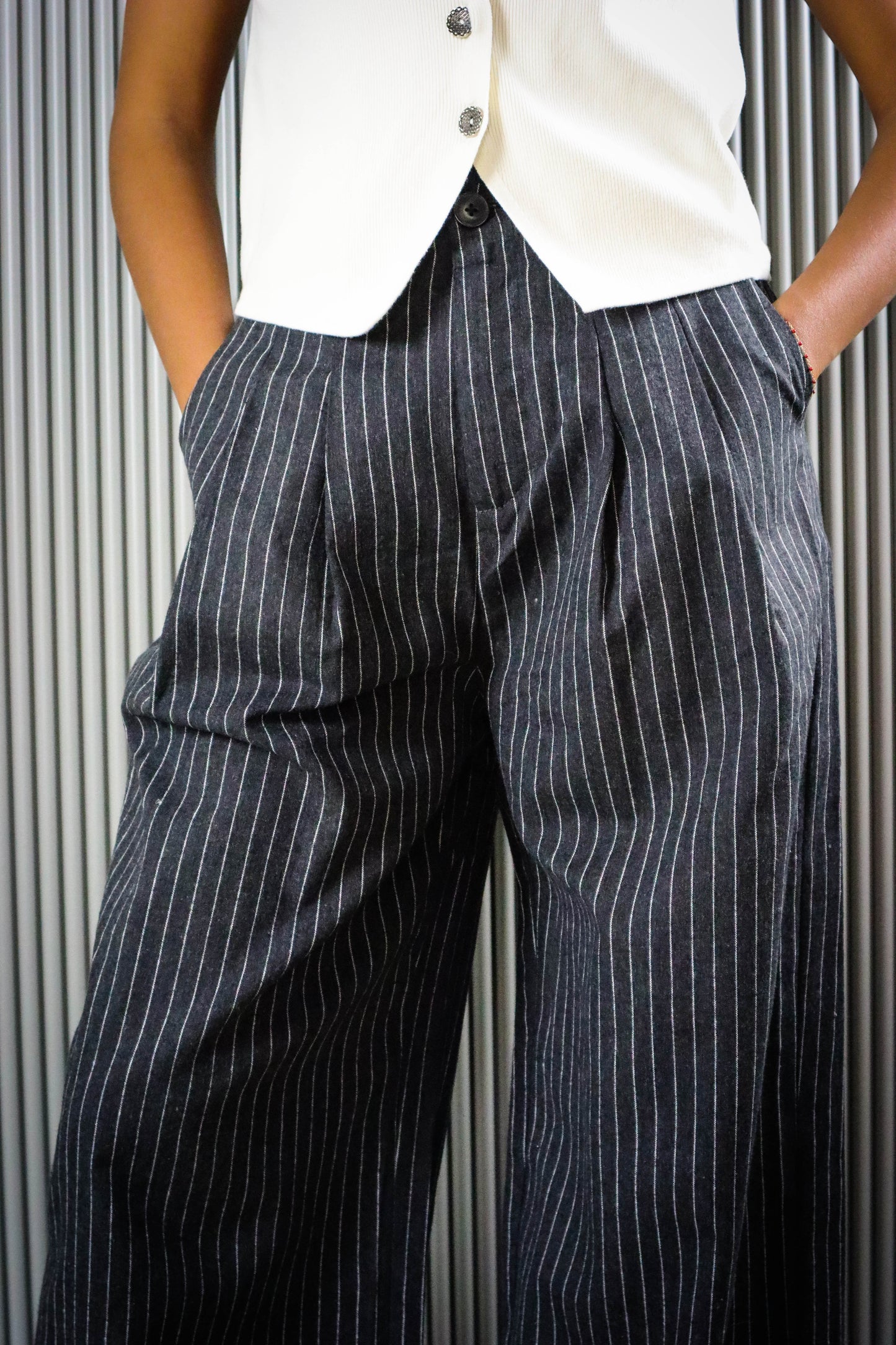 PANTALONE GESSATO DULCE