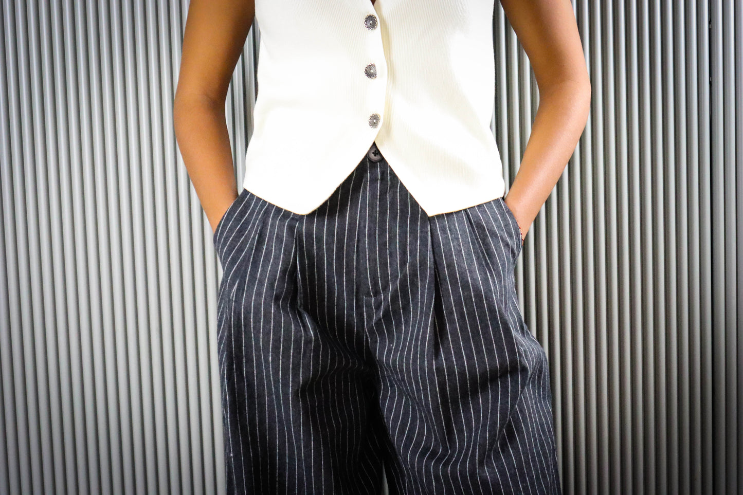 PANTALONE GESSATO DULCE