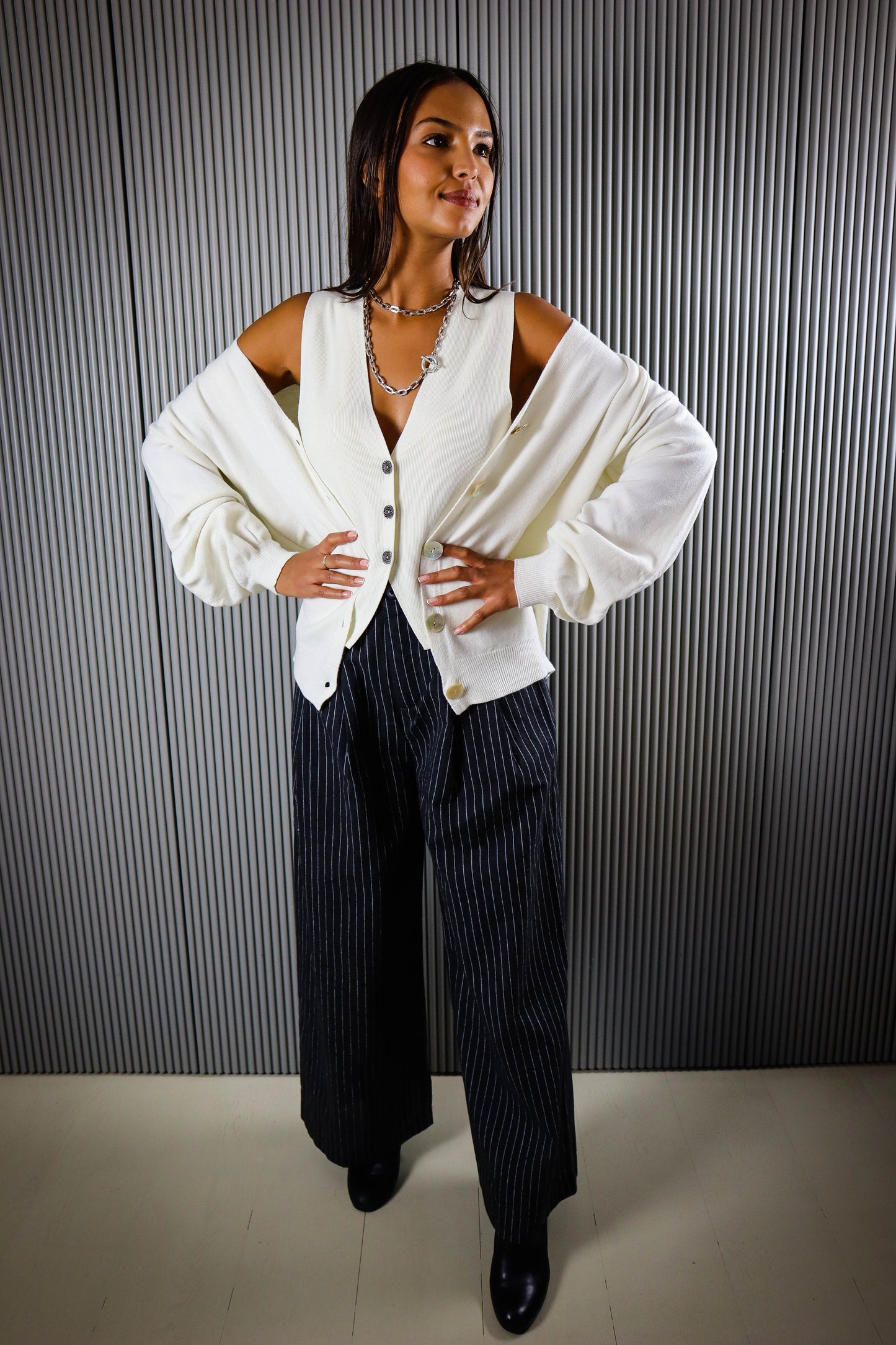 PANTALONE GESSATO DULCE