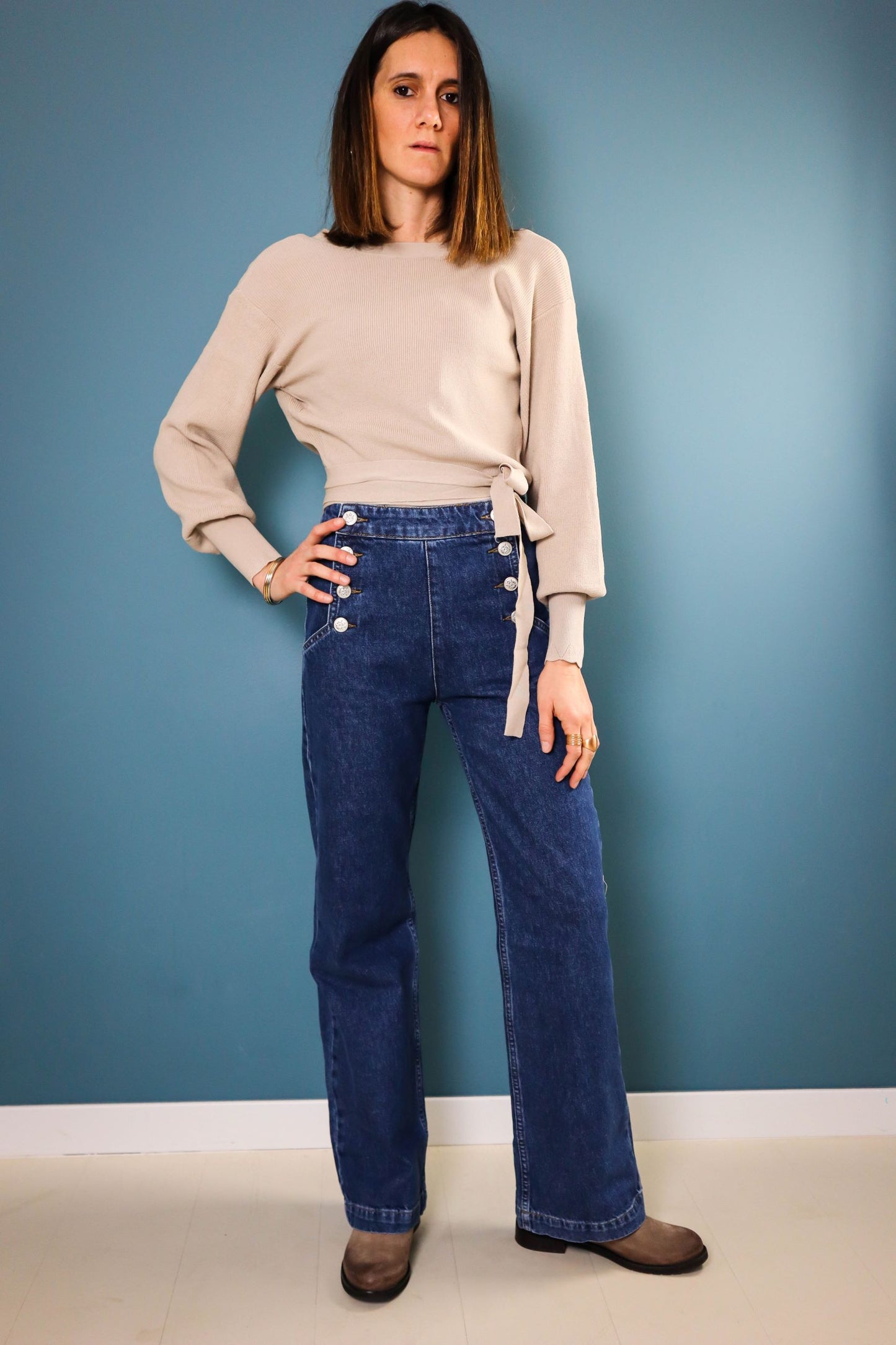 JEANS BUTTONS GRACE & MILA