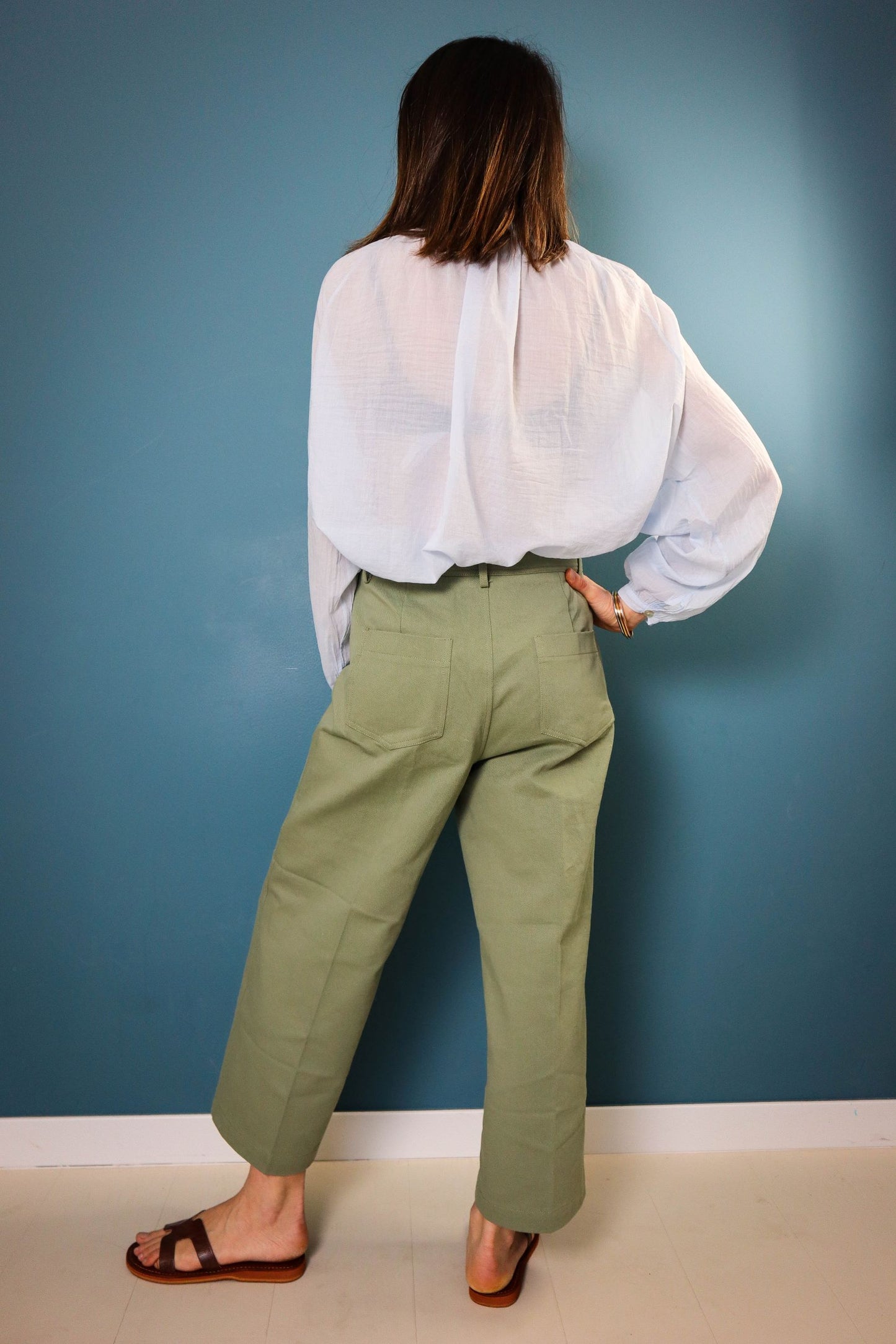 GRACE & MILA MILITARY GREEN TROUSERS